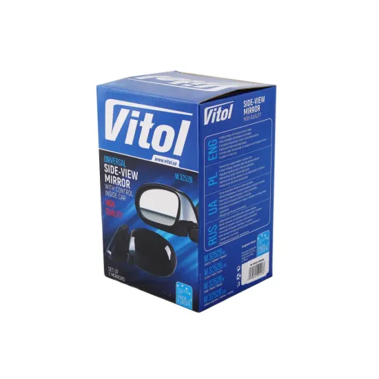 Дзеркало зовнішнє складне хром. "Vitol" (2 шт.)