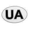 Наклейка UA 12*18см